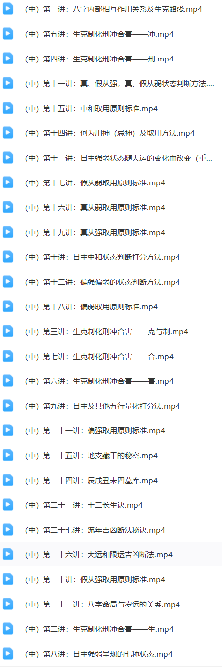 李德四柱八字初中高级班  第4张