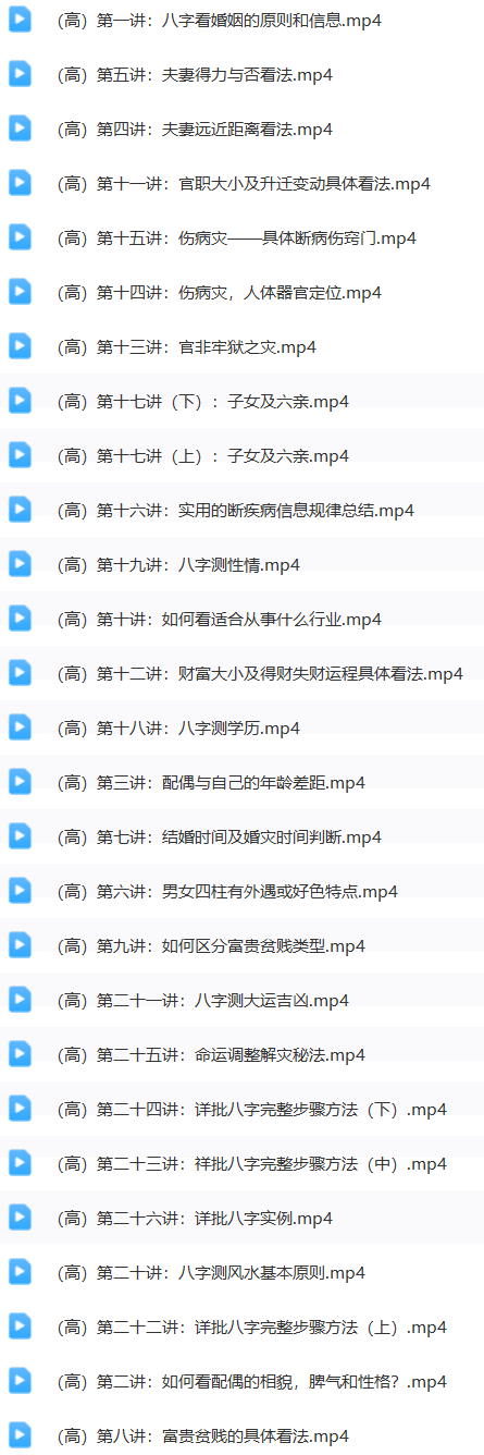 李德四柱八字初中高级班  第6张