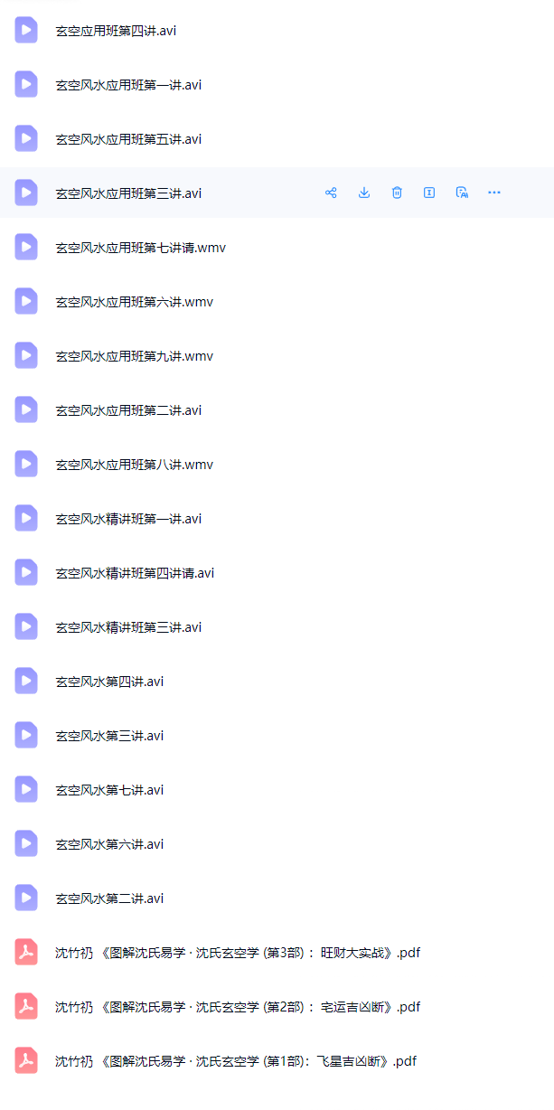 《图解沈氏玄空风水学》三部曲20集讲解视频+3部电子书  第3张