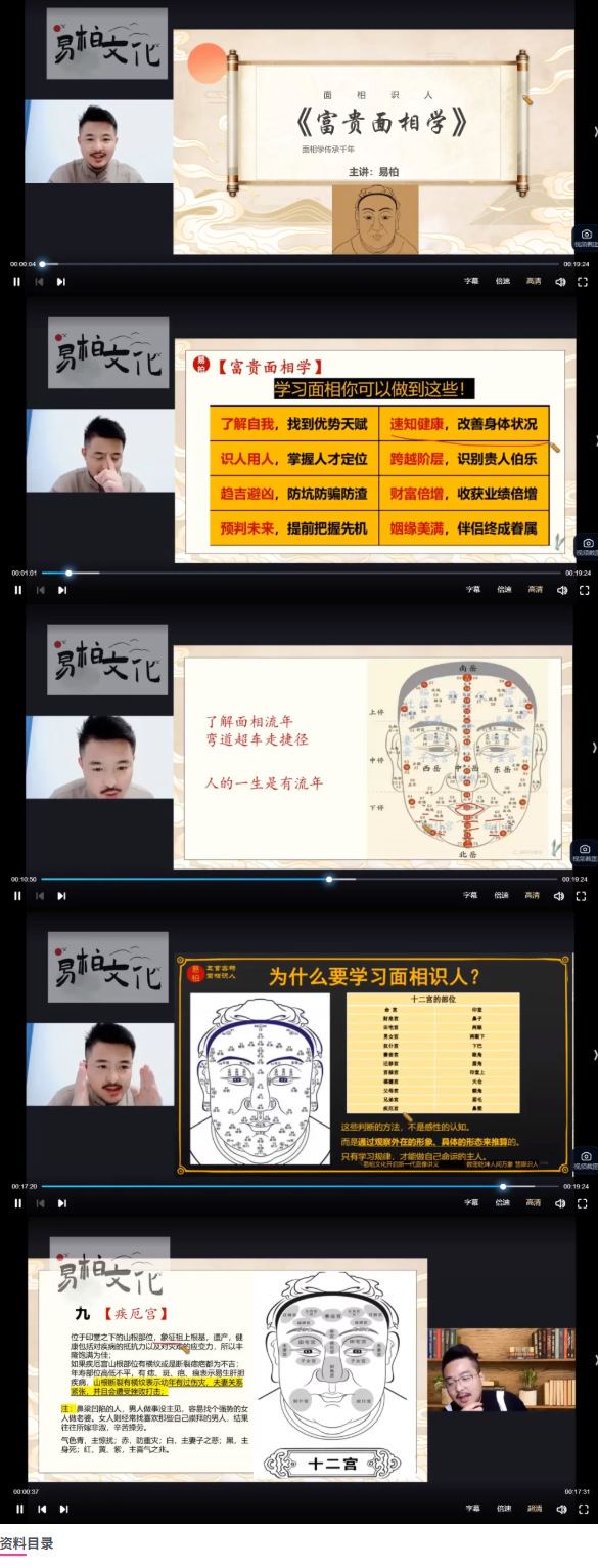 易柏《富贵面相学》22集视频  第2张