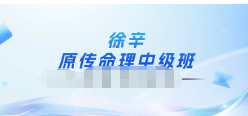徐辛《原传命理中级班》7集视频，约14小时  第1张