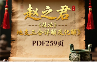 赵之君《技法--地支三合详解及化解》pdf 259页电子版  第1张