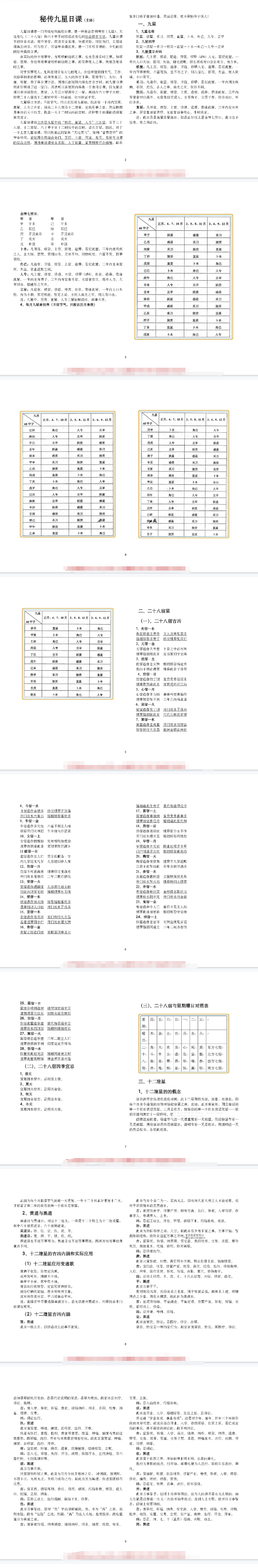 《民间秘传高级日课》讲义资料高清27页双页  第2张