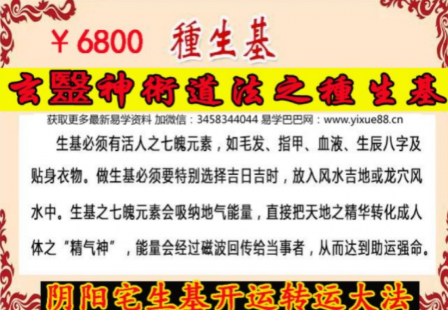 玄警道法种生基-阴阳宅生基开运转运大法6800元(视频+文档+图片) 第2张 玄警道法种生基-阴阳宅生基开运转运大法6800元(视频+文档+图片) 第2张