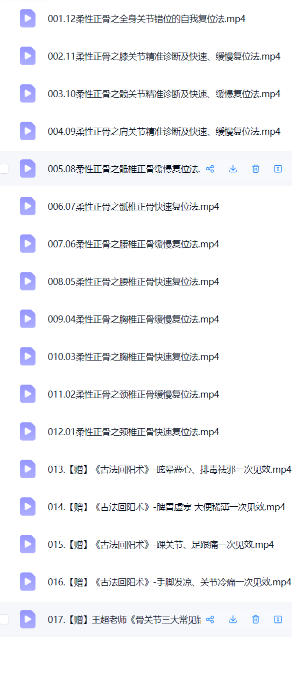 王超老师《王氏柔性正骨》第3期17集视频课程+音频文档课程 第2张 王超老师《王氏柔性正骨》第3期17集视频课程+音频文档课程 第2张