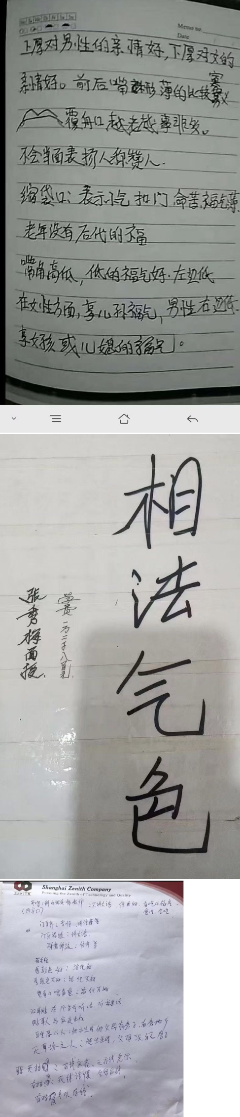 相术书籍《面相手写笔记两套》 第2张 相术书籍《面相手写笔记两套》 第2张