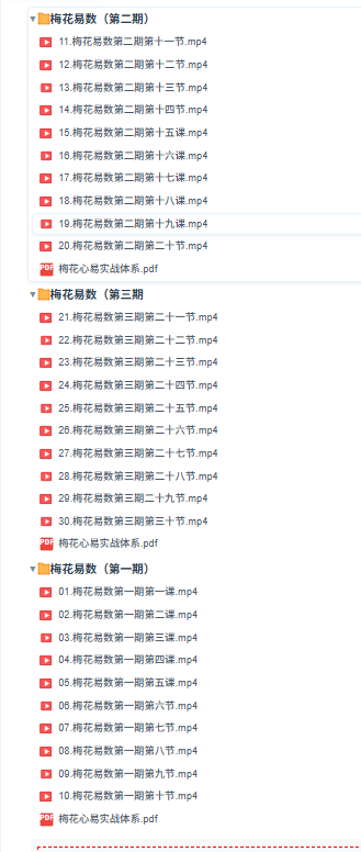 知易而行东篱老师梅花易数1、2、3期共30集视频+课件 第3张 知易而行东篱老师梅花易数1、2、3期共30集视频+课件 第3张
