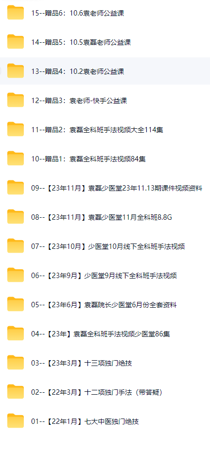 袁磊2024大合集9套袁氏中医全科班 第2张 袁磊2024大合集9套袁氏中医全科班 第2张