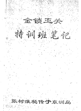 张树淮+金锁玉关特训笔记.pdf
