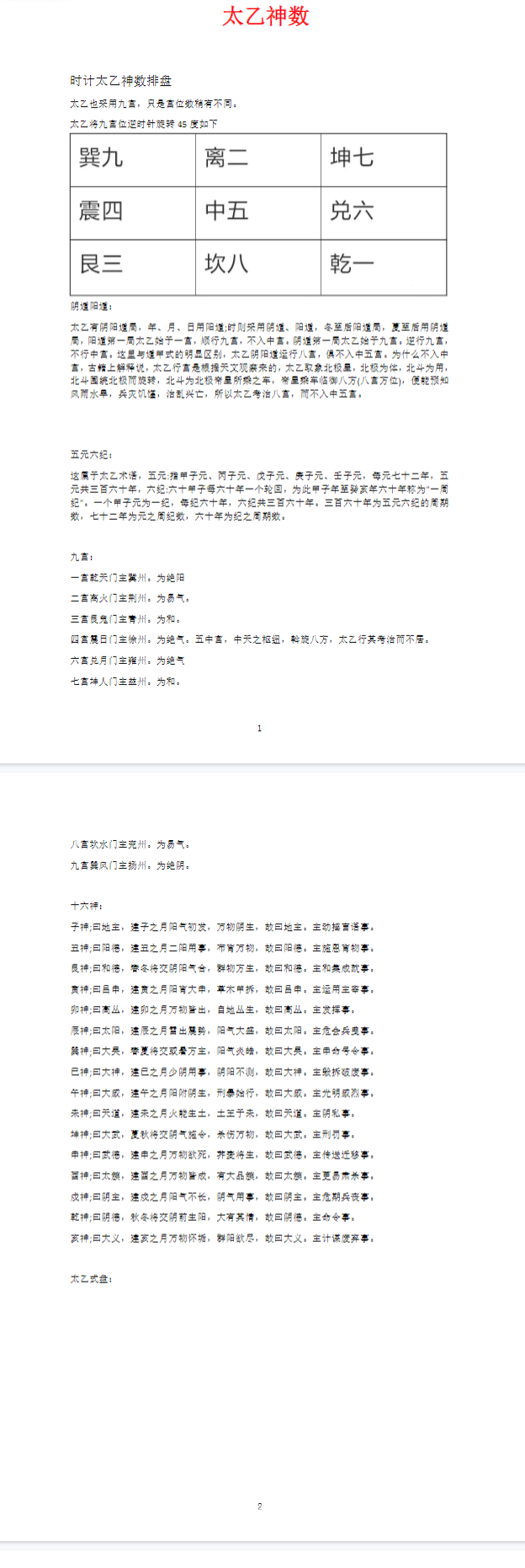 上古三式之首-太乙神数.pdf 第2张 上古三式之首-太乙神数.pdf 第2张