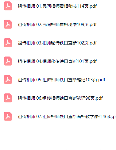 祖传面相7本 第2张 祖传面相7本 第2张