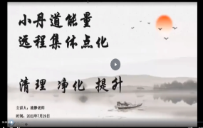流静-小丹道能量解读课程第四期 第1张 流静-小丹道能量解读课程第四期 第1张